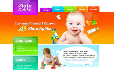 Portfolio stron www - Złota Rybka